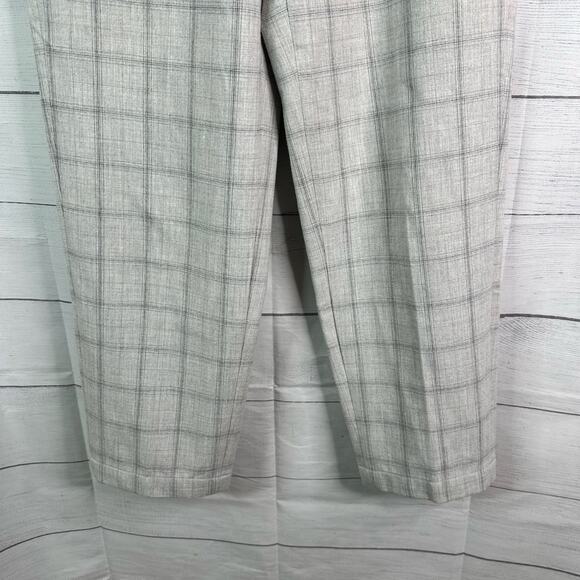 Aritzia Babaton Womens size Small Jimmy Pants Mid-rise Twill Trousers Light Gray - Picture 4 of 9